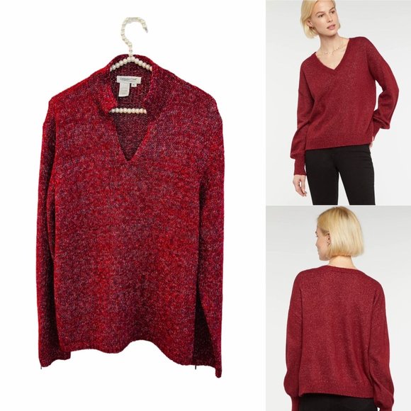 Coldwater Creek Sweaters - Coldwater Creek Red Rust Sweater Sz XL